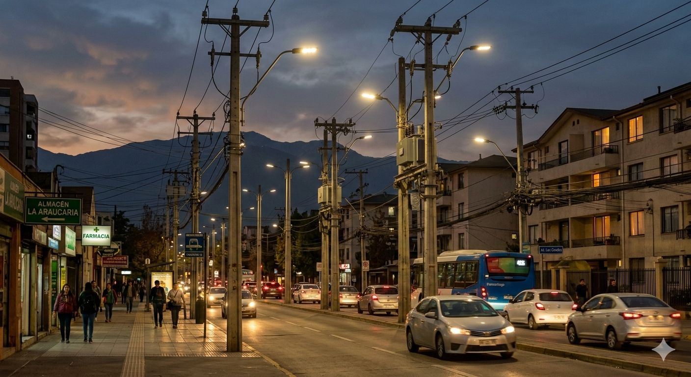 Instalación eléctrica subterránea y postaciones para urbanizaciones Chile